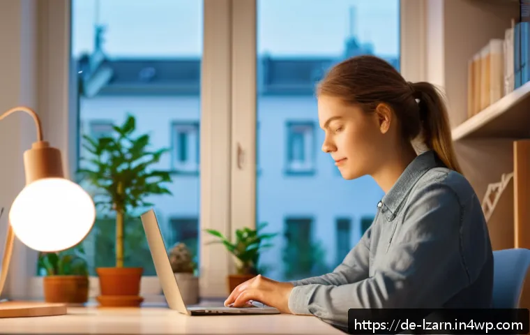 학습 루틴의 장애물 극복하기 - A cozy home office scene in a modern German apartment with a young adult woman using the Pomodoro te...